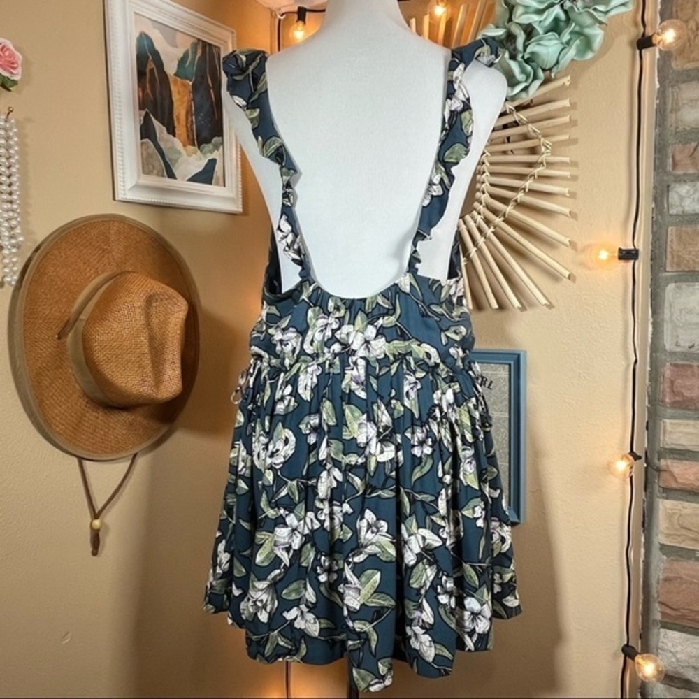 FREE PEOPLE Dear You Mini Dress in Blue Combo - Women’s Small - Picture 3 of 11